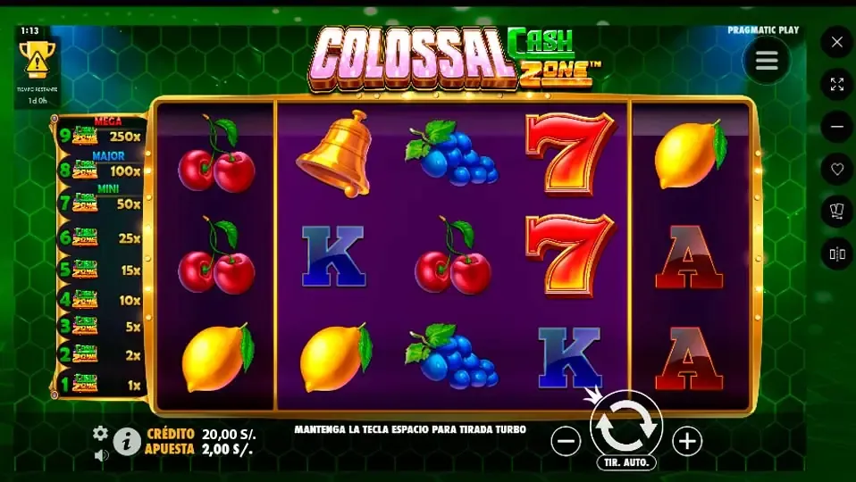 Imagen de un juego de apuesta con un fondo verdoso y un texto de entretenimiento