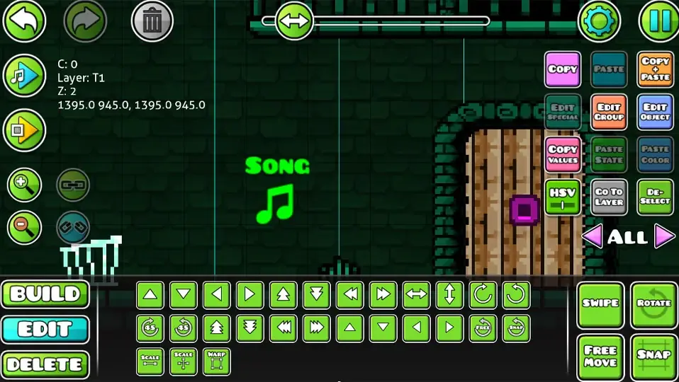 Trigger del nuevo sistema de música personalizada de Geometry Dash 2.2